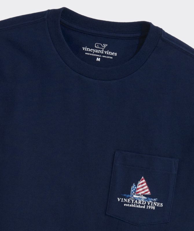 Americana Sails Short-Sleeve Pocket TeeAmericana Sails Short-Sleeve Pocket Tee - Image 4