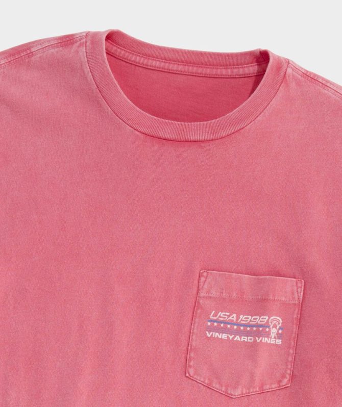 Drift Dye USA Lacrosse Short-Sleeve Pocket TeeDrift Dye USA Lacrosse Short-Sleeve Pocket Tee - Image 4