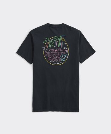 Drift Dye Neon Sign Vacay Mode Short-Sleeve Pocket TeeDrift Dye Neon Sign Vacay Mode Short-Sleeve Pocket Tee