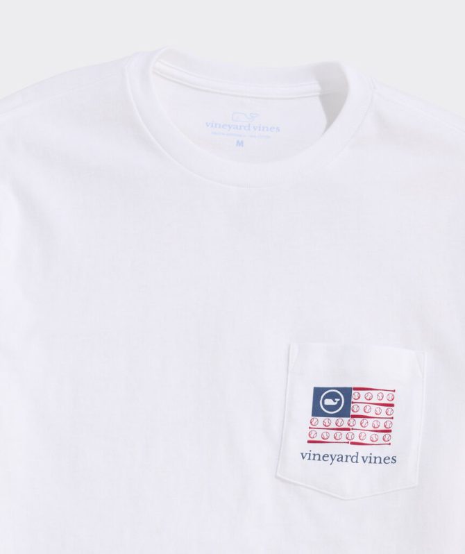 Baseball Flag Short-Sleeve Pocket TeeBaseball Flag Short-Sleeve Pocket Tee - Image 4