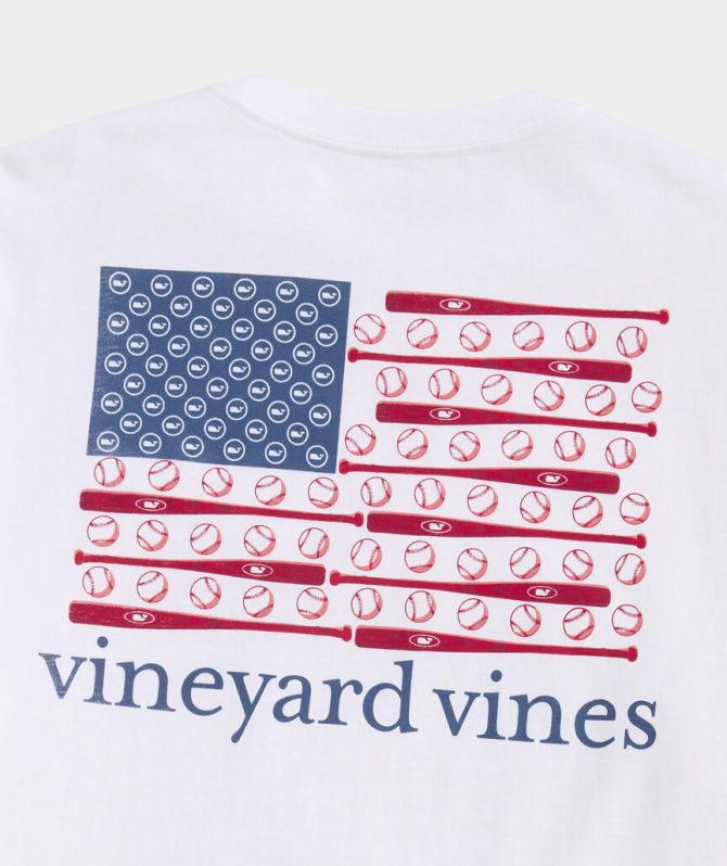 Baseball Flag Short-Sleeve Pocket TeeBaseball Flag Short-Sleeve Pocket Tee - Image 2