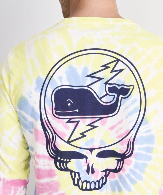 Grateful Dead x vineyard vines Stealie And Whale Tie-Dye Long-Sleeve Pocket TeeGrateful Dead x vineyard vines Stealie And Whale Tie-Dye Long-Sleeve Pocket Tee - Image 3