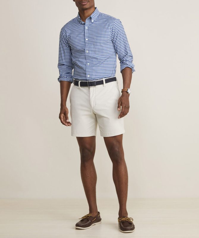 Skysail Gingham Performance Cotton ShirtSkysail Gingham Performance Cotton Shirt - Image 5