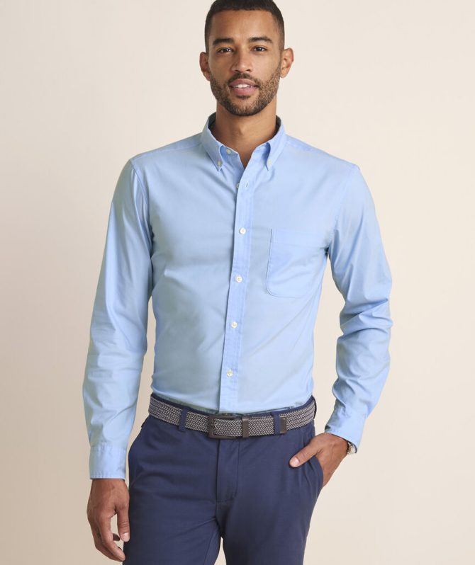 Breakwater Solid Performance Cotton ShirtBreakwater Solid Performance Cotton Shirt