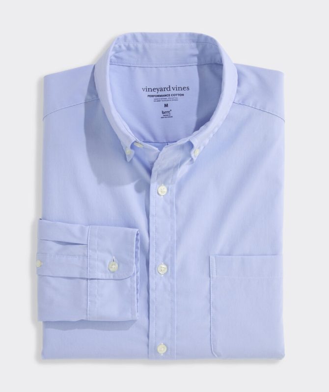 Breakwater Solid Performance Cotton ShirtBreakwater Solid Performance Cotton Shirt - Image 2