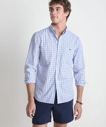 Kingston Tattersall Perfect Wash Poplin ShirtKingston Tattersall Perfect Wash Poplin Shirt