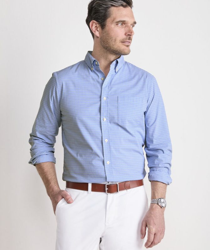 Tradewind Check Performance Cotton ShirtTradewind Check Performance Cotton Shirt