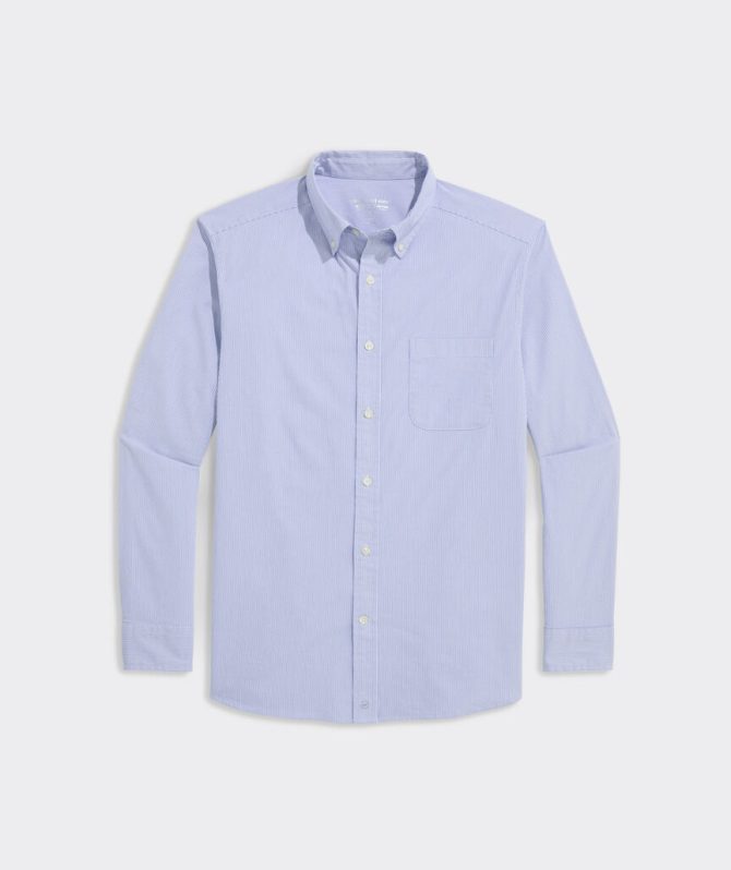 Commodore Stripe Performance Cotton ShirtCommodore Stripe Performance Cotton Shirt - Image 3