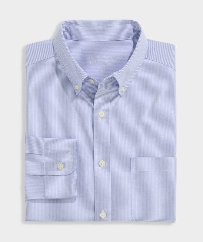 Commodore Stripe Performance Cotton ShirtCommodore Stripe Performance Cotton Shirt