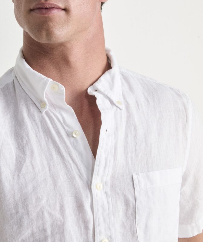 Surfside Solid Linen Short Sleeve ShirtSurfside Solid Linen Short Sleeve Shirt - Image 6