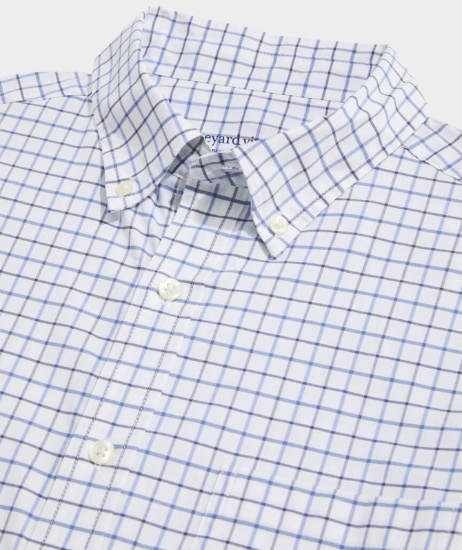 Moorings Tattersall Performance Cotton ShirtMoorings Tattersall Performance Cotton Shirt - Image 4