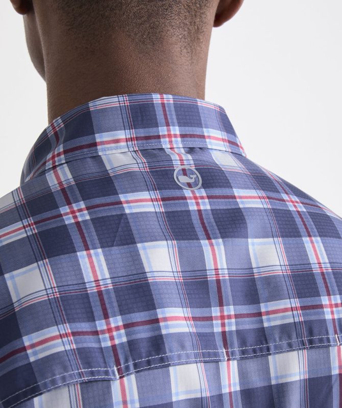 Markoe Plaid Performance Harbor ShirtMarkoe Plaid Performance Harbor Shirt - Image 7