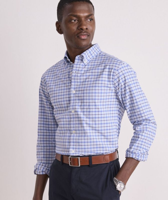 Bellamy Plaid Performance Cotton ShirtBellamy Plaid Performance Cotton Shirt