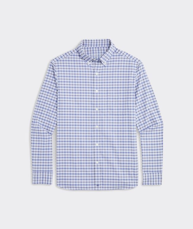Bellamy Plaid Performance Cotton ShirtBellamy Plaid Performance Cotton Shirt - Image 4