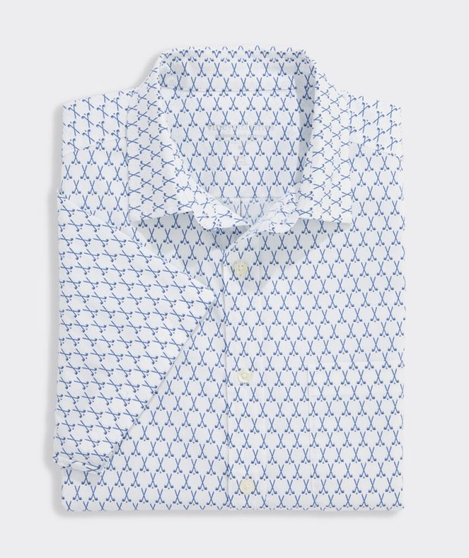 Country Clubs Performance Cotton Short-Sleeve ShirtCountry Clubs Performance Cotton Short-Sleeve Shirt - Image 3