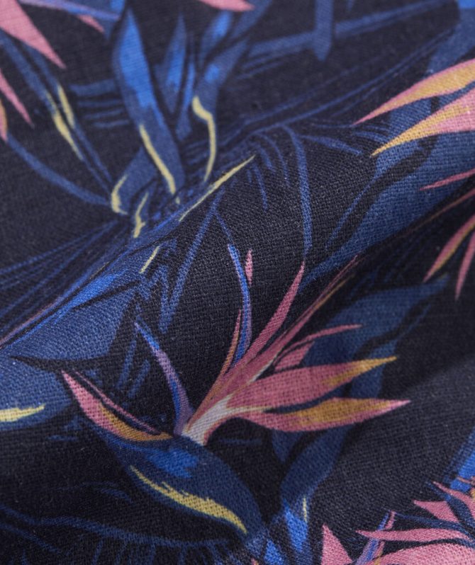 Birds of Paradise Linen Blend Short-Sleeve Cabana ShirtBirds of Paradise Linen Blend Short-Sleeve Cabana Shirt - Image 2