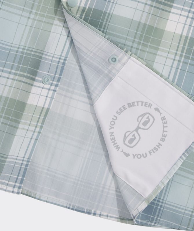 Deepwater Plaid Performance Harbor ShirtDeepwater Plaid Performance Harbor Shirt - Image 6