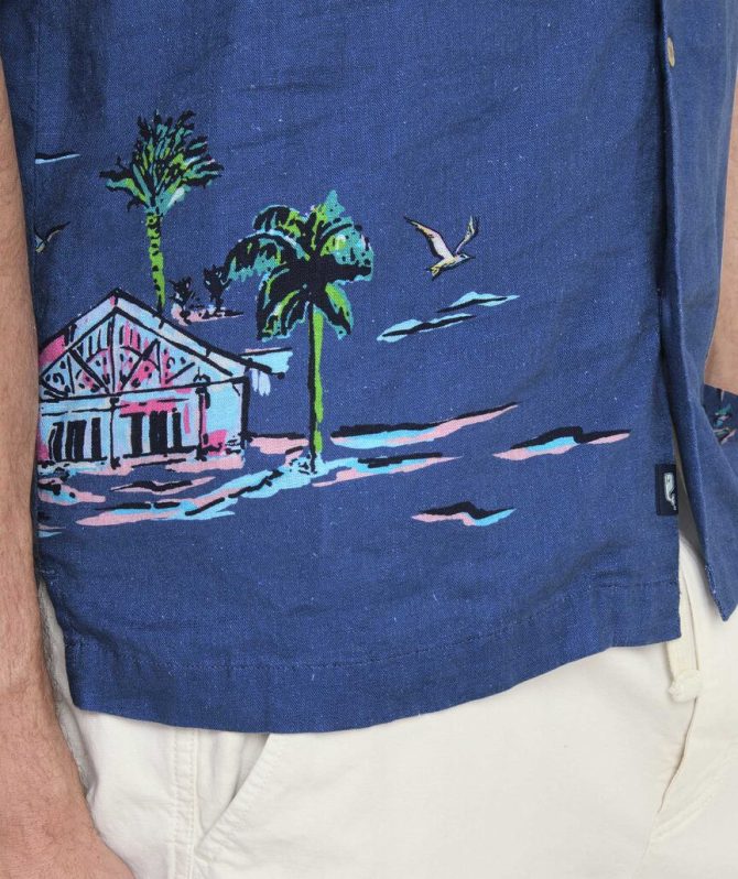 Gasparilla Coastline Linen Blend Short-Sleeve Cabana ShirtGasparilla Coastline Linen Blend Short-Sleeve Cabana Shirt - Image 7