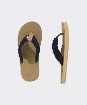 Braided Rope Leather Flip FlopsBraided Rope Leather Flip Flops