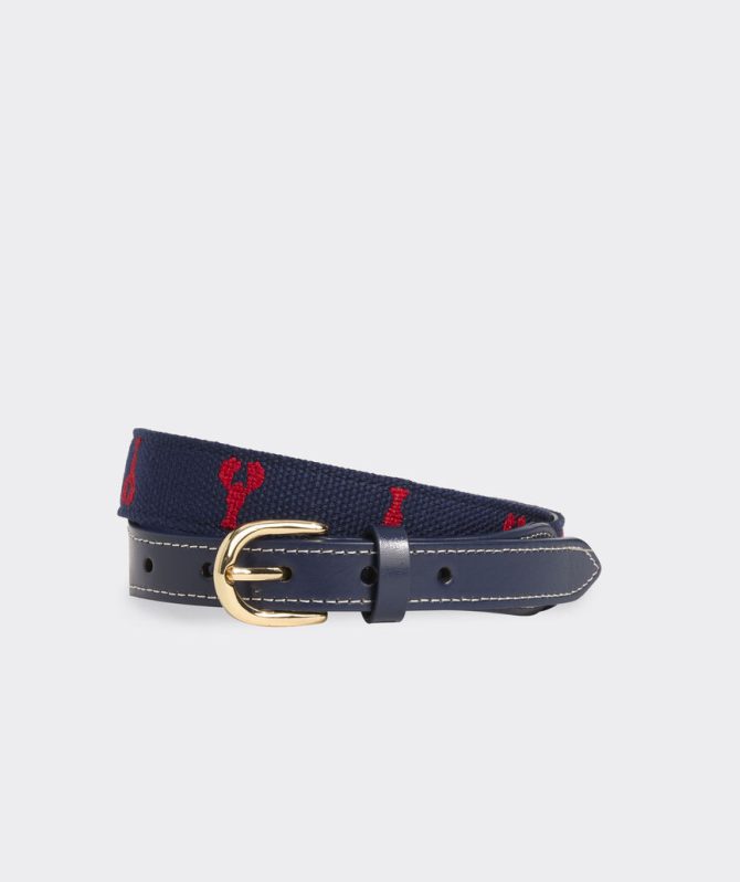 Embroidered Lobster BeltEmbroidered Lobster Belt