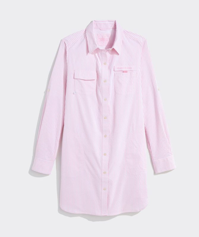 Harbor Seersucker Shirt Cover-UpHarbor Seersucker Shirt Cover-Up - Image 3