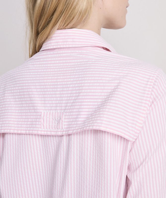 Harbor Seersucker Shirt Cover-UpHarbor Seersucker Shirt Cover-Up - Image 7