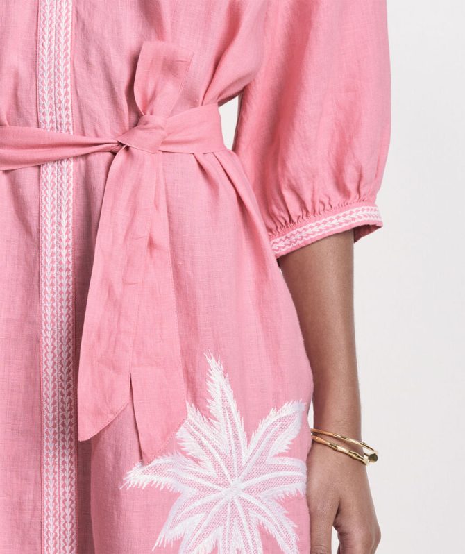 Linen Midi Cover-Up DressLinen Midi Cover-Up Dress - Image 6