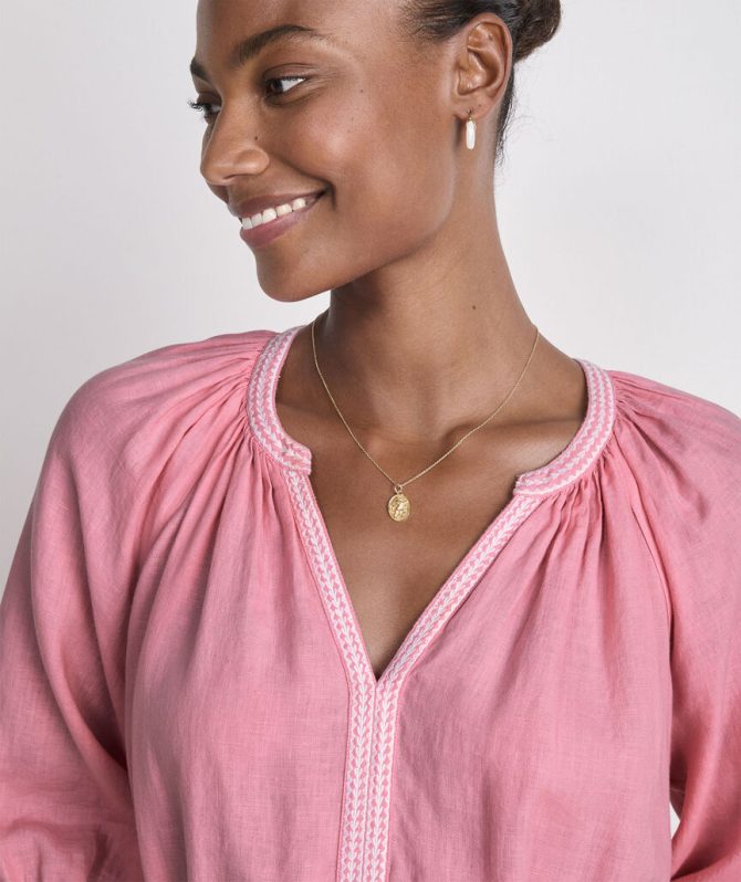 Linen Midi Cover-Up DressLinen Midi Cover-Up Dress - Image 4