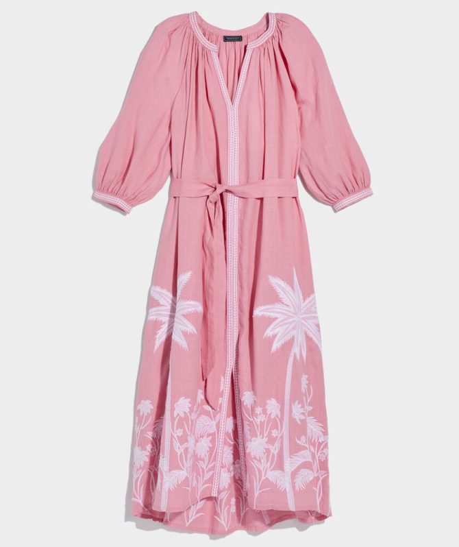 Linen Midi Cover-Up DressLinen Midi Cover-Up Dress - Image 2