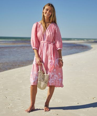 Linen Midi Cover-Up DressLinen Midi Cover-Up Dress