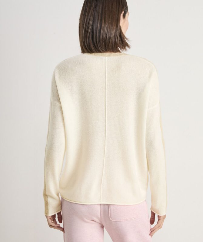 Seaspun Cashmere Colorblock Crewneck SweaterSeaspun Cashmere Colorblock Crewneck Sweater - Image 6