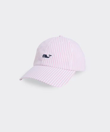Womens Harbor Seersucker Baseball HatWomens Harbor Seersucker Baseball Hat