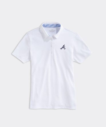 Women's Atlanta Braves Pique PoloWomen's Atlanta Braves Pique Polo