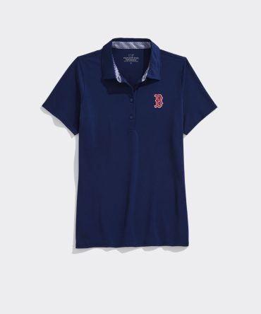 Women's Boston Red Sox Pique PoloWomen's Boston Red Sox Pique Polo
