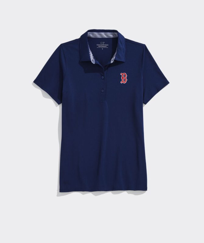 Women's Boston Red Sox Pique PoloWomen's Boston Red Sox Pique Polo