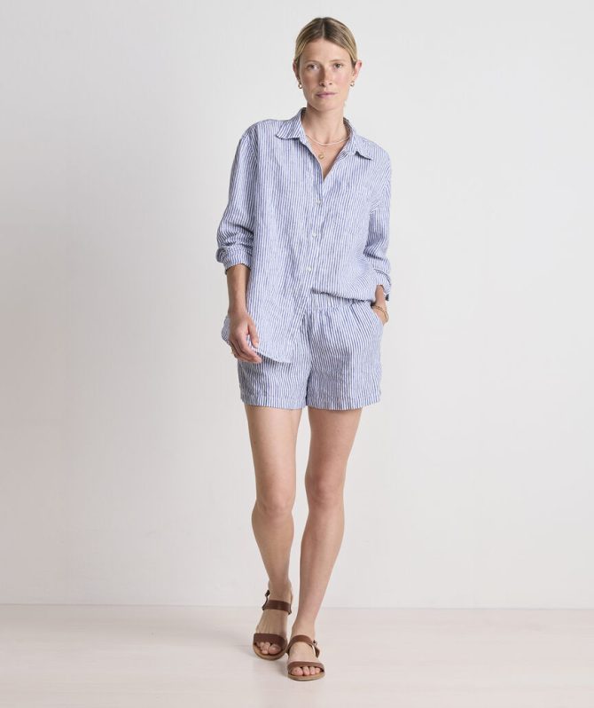 Linen Pull-On ShortsLinen Pull-On Shorts - Image 5