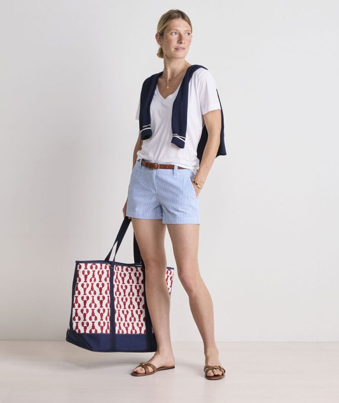 3 1/2 Inch Seersucker Every Day Shorts3 1/2 Inch Seersucker Every Day Shorts - Image 3