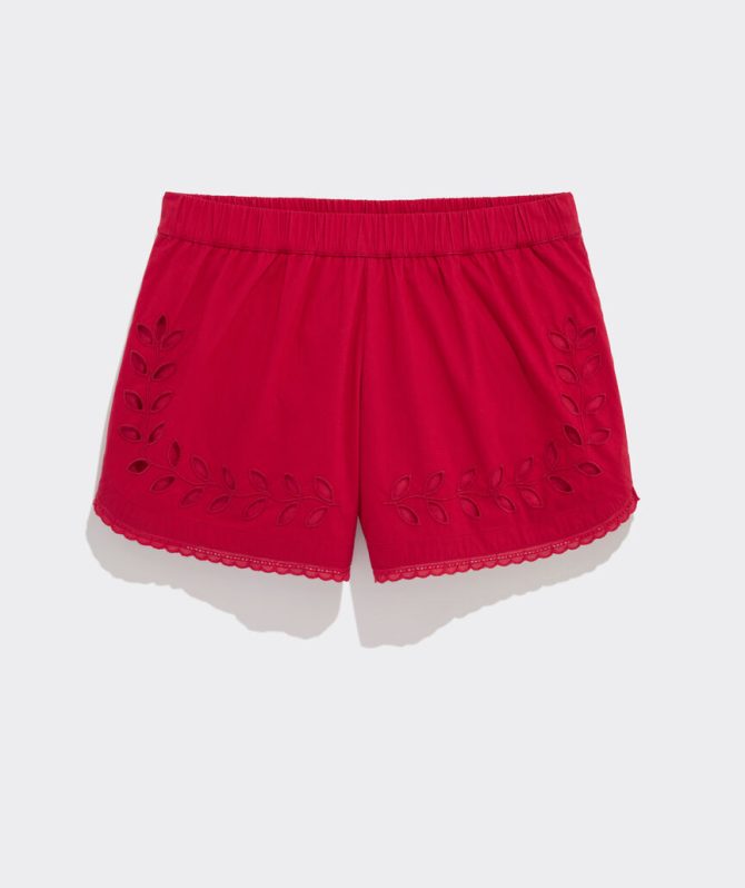 Eyelet Pull-On ShortsEyelet Pull-On Shorts