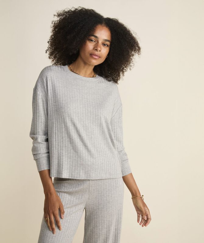 Ribbed Dreamcloth® CrewneckRibbed Dreamcloth® Crewneck