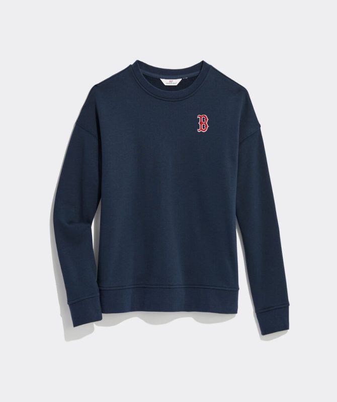 Women's Boston Red Sox CrewneckWomen's Boston Red Sox Crewneck - Image 2