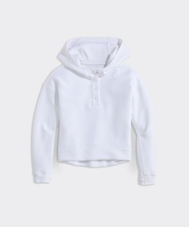 Hooded Snap-Front PulloverHooded Snap-Front Pullover