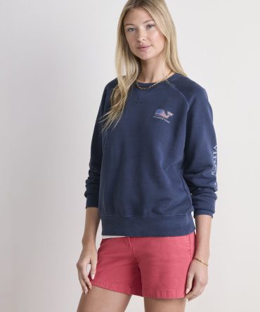 Americana Whale Surf Terry SweatshirtAmericana Whale Surf Terry Sweatshirt