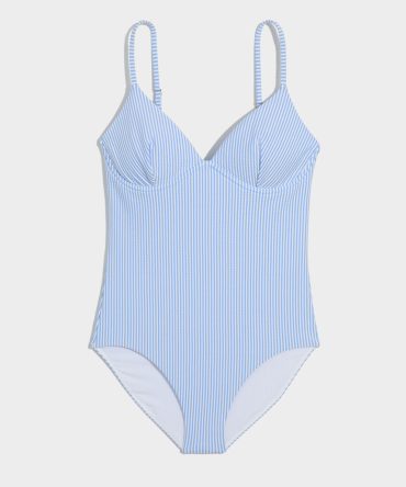 Wellfleet Seersucker Underwire One-PieceWellfleet Seersucker Underwire One-Piece