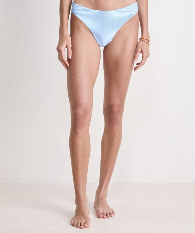Seacrest Seersucker Low-Rise Bikini BottomSeacrest Seersucker Low-Rise Bikini Bottom