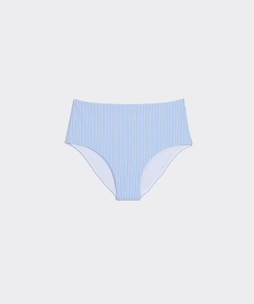 Orleans Seersucker High-Rise Bikini BottomOrleans Seersucker High-Rise Bikini Bottom