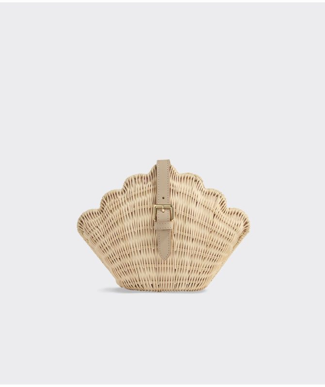 Wicker Clamshell ClutchWicker Clamshell Clutch - Image 5