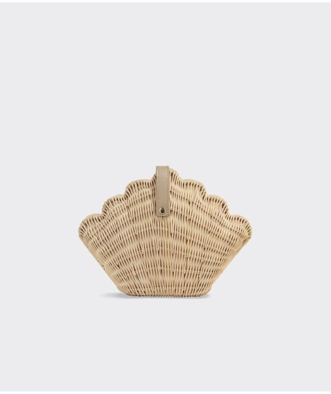 Wicker Clamshell ClutchWicker Clamshell Clutch - Image 6