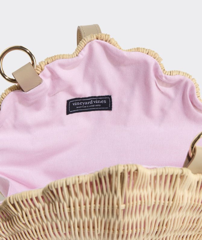 Wicker Clamshell ClutchWicker Clamshell Clutch - Image 4
