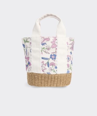 Wicker Base Bucket BagWicker Base Bucket Bag