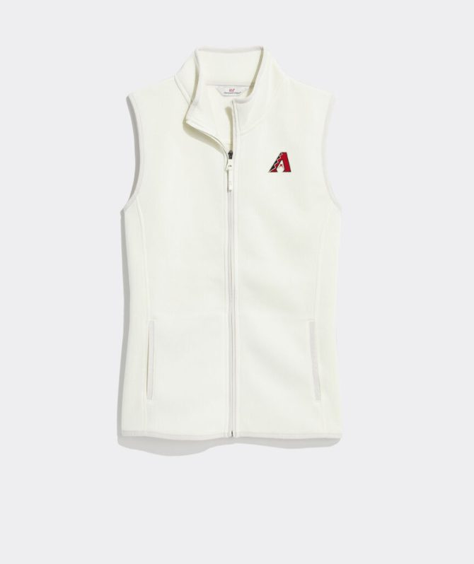 Women's Arizona Diamondbacks Mountain Sweater Fleece VestWomen's Arizona Diamondbacks Mountain Sweater Fleece Vest - Image 2